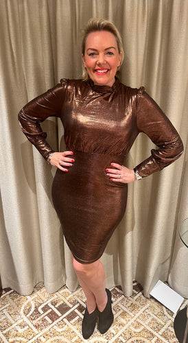 Bronze Goddess Dress - chichappensboutique